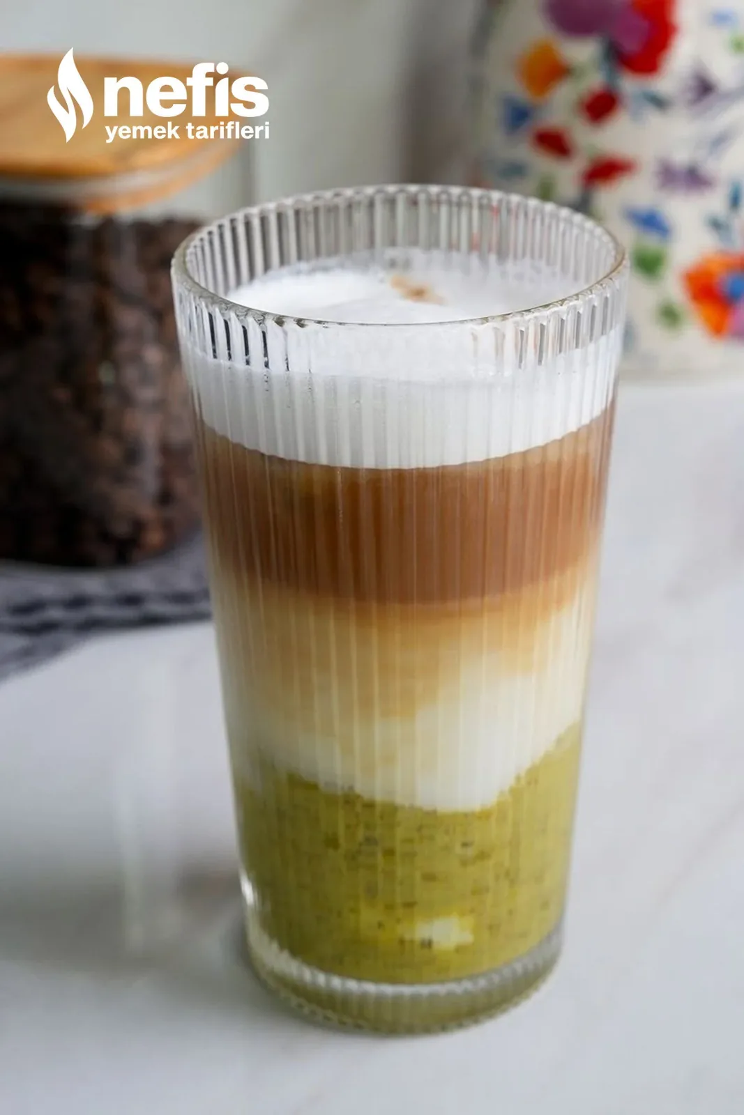 fıstıklı ıce latte